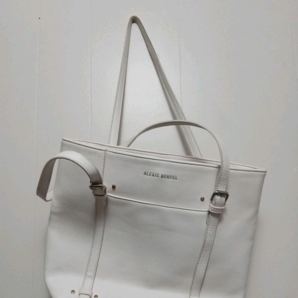 Alexis Bendel White Tote Bag